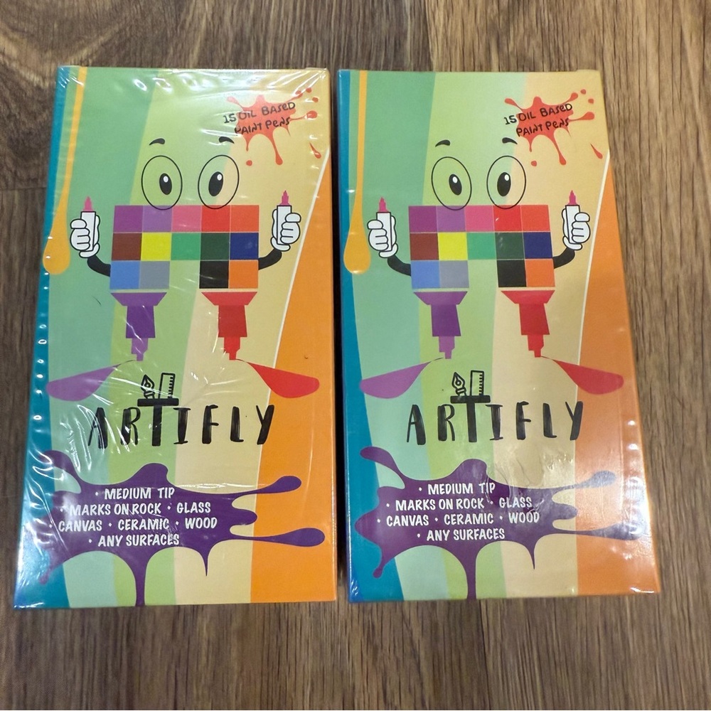 Artify Oil-Based Paint Pens Set - 2 Pack NEW